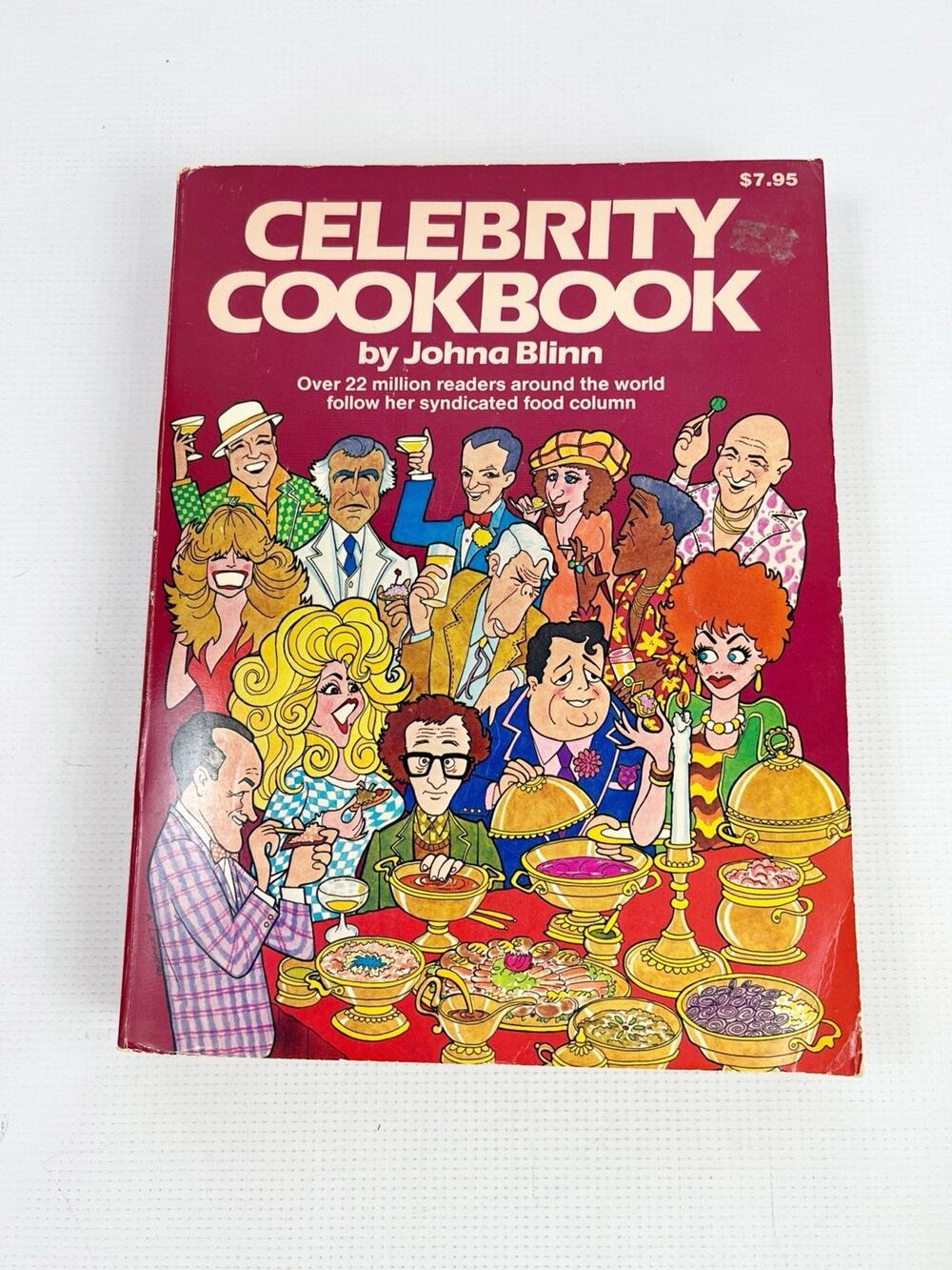 Celebrity Cookbook By Johna Blinn 1981 Vintage Dolly Parton Lucy Bob Hope